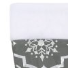 Luxusní podložka pod vánoční stromek s punčochou šedá 122 cm 330282
