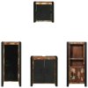 Sada koupelnového nábytku 4 pcs Hnědá Masivní mangové dřevo 3305643