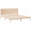 Prodloužený rám postele bez matrace 200 x 220 cm masivní dřevo 3309319