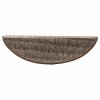 Schodové rohože 15 ks 56 x 17 x 3 cm světle hnědé půlkulaté 326898
