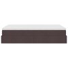 Osmanský rám postele s matrací tmavě hnědá 120x190cm textil 3311095