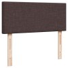 Osmanský rám postele s matrací tmavě hnědá 120x190cm textil 3311362