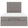 Osmanský rám postele s matrací taupe 120x190cm textil 3313144