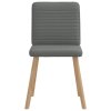 Jídelní židle 4 ks tmavě šedé textil 3315245