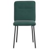 Jídelní židle 6 ks tmavě zelené samet 3315581