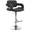 Barhocker Dublin Kunstleder (Farbe cognac, Gestell Farbe chrom)