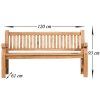Teakbank Jackson (Farbe teak, Größe 200 cm)