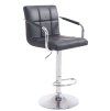 Barhocker Lucy V2 (Farbe schwarz, Gestell Farbe chrom)