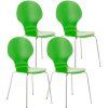 4x Stapelstuhl DIEGO (Farbe rot)