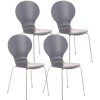 4x Stapelstuhl DIEGO (Farbe rot)