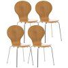 4x Stapelstuhl DIEGO (Farbe rot)