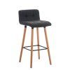 Barhocker Lincoln Stoff (Farbe hellgrau)