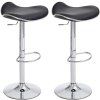 2er Set Barhocker Shanghai Kunstleder (Farbe schwarz)