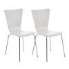 2er Set Besucherstuhl Aaron (Farbe weiß)