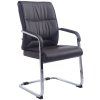 Besucherstuhl XL Anubis Kunstleder (Farbe grau)