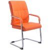 Besucherstuhl XL Anubis Kunstleder (Farbe grau)