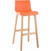 Barhocker Hover Kunststoff Vierfußgestell Natura (Farbe weiß)
