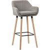 Barhocker Grant Stoff (Farbe hellgrau)