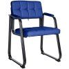 Besucherstuhl Canada B Kunstleder (Farbe blau)