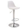 Barhocker Kiel Kunststoff (Gestell Farbe weiß, Farbe weiß)