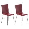 2er-Set Wartezimmerstuhl PEPE (Farbe eiche)