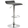 Barhocker Dyn V2 Kunstleder (Farbe schwarz, Gestell Farbe chrom)