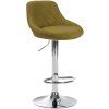 Barhocker Lazio Stoff (Farbe grau, Gestell Farbe chrom)