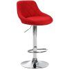 Barhocker Lazio Stoff (Farbe grau, Gestell Farbe chrom)