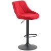 Barhocker Lazio Stoff (Farbe grau, Gestell Farbe chrom)