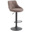 Barhocker Lazio Stoff (Farbe grau, Gestell Farbe chrom)