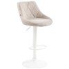 Barhocker Lazio Stoff (Farbe grau, Gestell Farbe chrom)