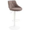 Barhocker Lazio Stoff (Farbe grau, Gestell Farbe chrom)