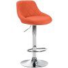 Barhocker Lazio Stoff (Farbe grau, Gestell Farbe chrom)