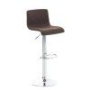 Barhocker Hover Stoff (Farbe blau, Material Gestell Metall in Chromoptik)