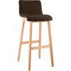 Barhocker Hover Stoff Vierfußgestell Natura (Farbe blau)