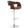 Barhocker Kingston Stoff (Farbe walnuss/schwarz)