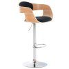 Barhocker Kingston Stoff (Farbe walnuss/schwarz)