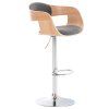 Barhocker Kingston Stoff (Farbe walnuss/schwarz)