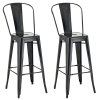 2er Set Barhocker Aiden Metall (Farbe schwarz)