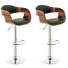 2er Set Barhocker Kingston Kunstleder (Farbe schwarz/grau)