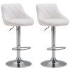 2er Set Barhocker Lazio Kunstleder (Farbe weiß)