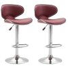 Sada 2 barových židlí Las Vegas imitace kůže