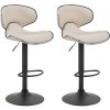 Sada 2 barových židlí Las Vegas imitace kůže