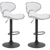 Sada 2 barových židlí Las Vegas imitace kůže