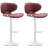 Sada 2 barových židlí Las Vegas imitace kůže