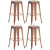 4er Set Barhocker Joshua (Farbe gold)