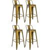 4er Set Barhocker Mason (Farbe gold)