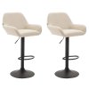 Sada 2 barových židlí Braga v imitaci kůže