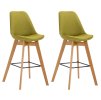 Sada 2 látkových barových židlí Metz