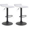 2er Set Barhocker Dyn V2 Kunstleder (Farbe schwarz, Gestell Farbe chrom)